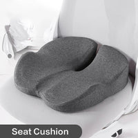 Orthopedic Memory Foam Seat Cushion | Prostate, Tailbone & Sciatica Pain Relief for Office Chair & Car Seat, a high - quality from 1Nook