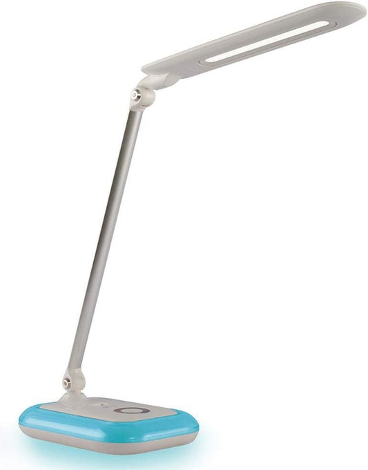 OttLite Glow LED Desk Lamp with USB Charging Port | ClearSun Eye - Care Technology & Color - Changing Base, a high - quality from 1Nook