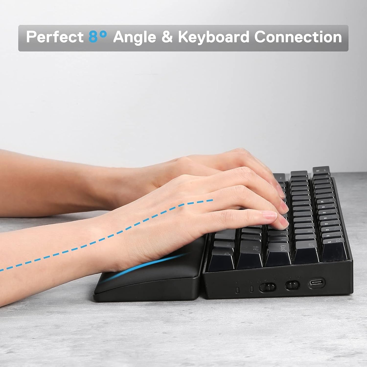 P035 Meteor S | Ergonomic Wrist Rest for 60% Keyboards, a high - quality from 1Nook