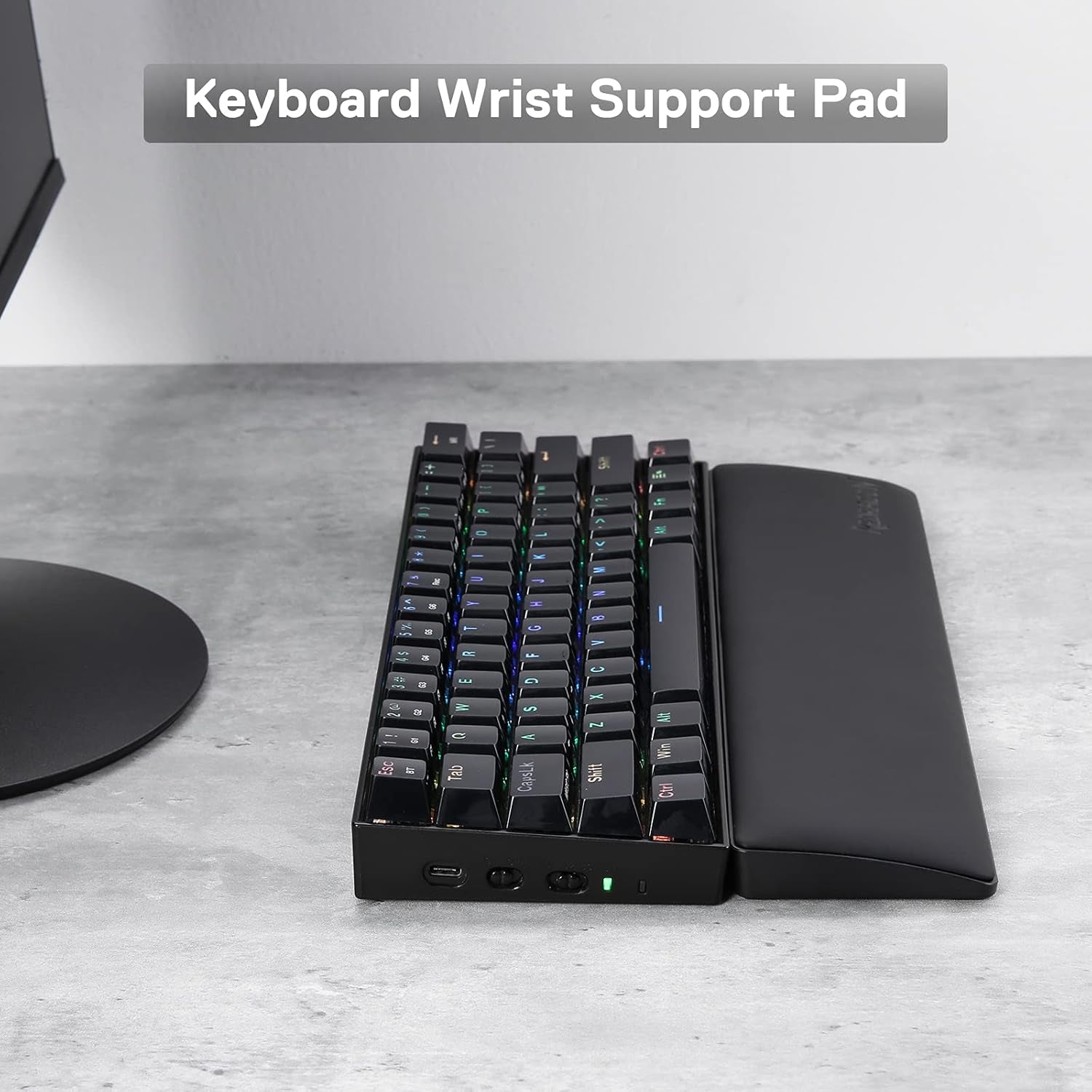 P035 Meteor S | Ergonomic Wrist Rest for 60% Keyboards, a high - quality from 1Nook