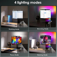 Quntis RGB Monitor Light Bar with Backlight | Dual Source Gaming & Office Desk Lamp for Eye Care, a high - quality from 1Nook