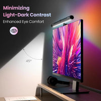 Quntis RGB Monitor Light Bar with Backlight | Dual Source Gaming & Office Desk Lamp for Eye Care, a high - quality from 1Nook