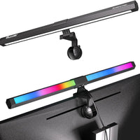 Quntis RGB Monitor Light Bar with Backlight | Dual Source Gaming & Office Desk Lamp for Eye Care, a high - quality from 1Nook