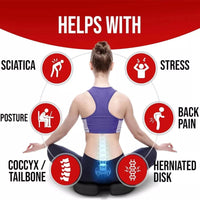 Seat Cushion and Lumbar Support Pillow Set | Ergonomic Memory Foam for Office Chair Back Pain Relief, a high - quality from 1Nook