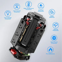 SMALLRT Surge Protector Power Strip Tower | 12 Outlets, 4 USB Ports (1 USB - C) & 10ft Extension Cord, a high - quality from 1Nook