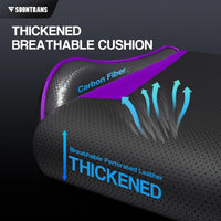 Soontrans Ergonomic Gaming Chair with Footrest & Massage Lumbar Pillow | High - Back Swivel Desk Chair (Purple), a high - quality from 1Nook