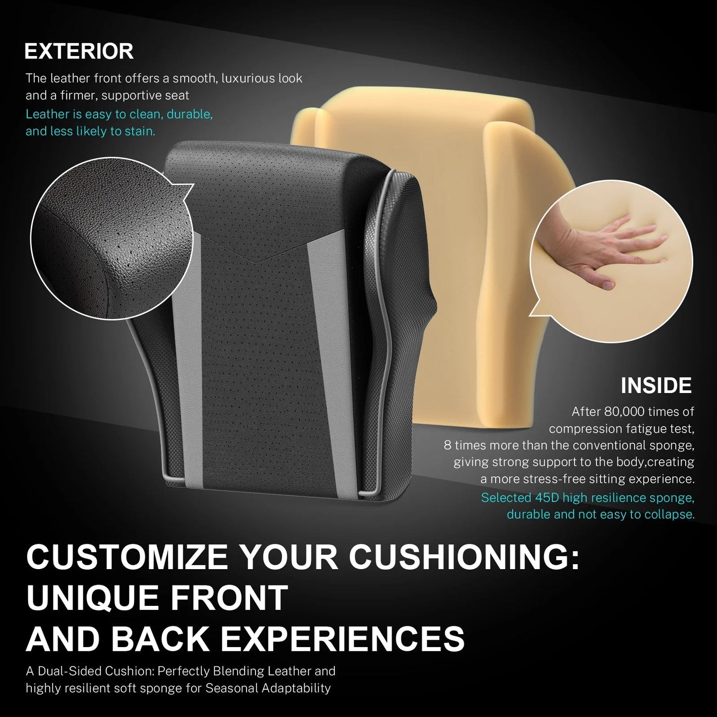 Soontrans Ergonomic Gaming Chair with Footrest & Massage Lumbar Pillow | High - Back Swivel Office Chair (Gray), a high - quality from 1Nook