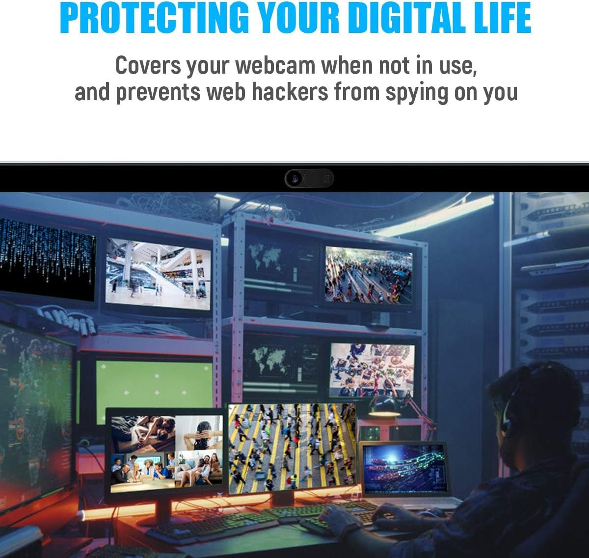 Ultra - Thin Metal Webcam Cover Slide for Laptops, MacBooks & Phones | 3 - Pack Camera Blocker for Privacy & Security, a high - quality from 1Nook