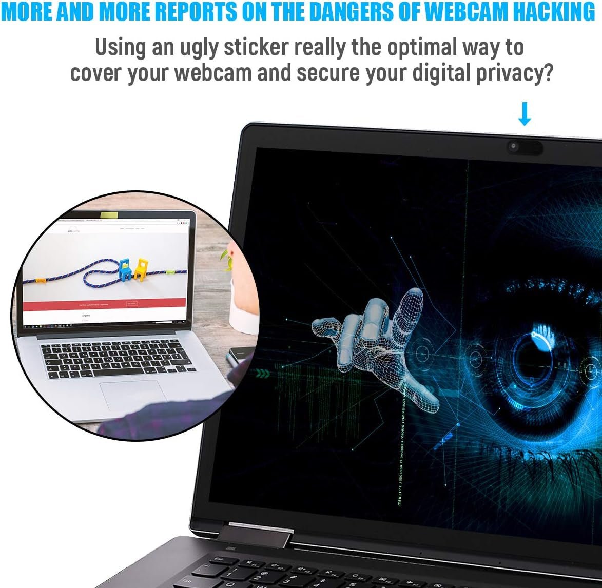 Ultra - Thin Metal Webcam Cover Slide for Laptops, MacBooks & Phones | 3 - Pack Camera Blocker for Privacy & Security, a high - quality from 1Nook