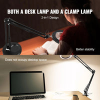 VEVOR Precision 5X Magnifying Lamp | 2 - in - 1 Desk & Clamp Light, a high - quality from 1Nook