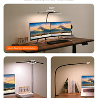 VEVOR Ultrawide Dual - Head LED Clamp Lamp | 360° Adjustable Task Light, a high - quality from 1Nook