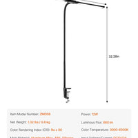 VEVOR Ultrawide Dual - Head LED Clamp Lamp | 360° Adjustable Task Light, a high - quality from 1Nook