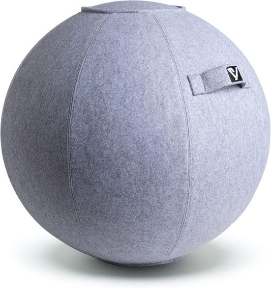 YOGIVO Ergonomic Sitting Ball Chair with Cover & Pump | Exercise Stability Ball for Home Office Desk & Yoga, a high - quality from 1Nook