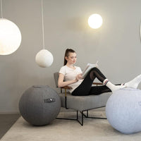 YOGIVO Ergonomic Sitting Ball Chair with Cover & Pump | Exercise Stability Ball for Home Office Desk & Yoga, a high - quality from 1Nook