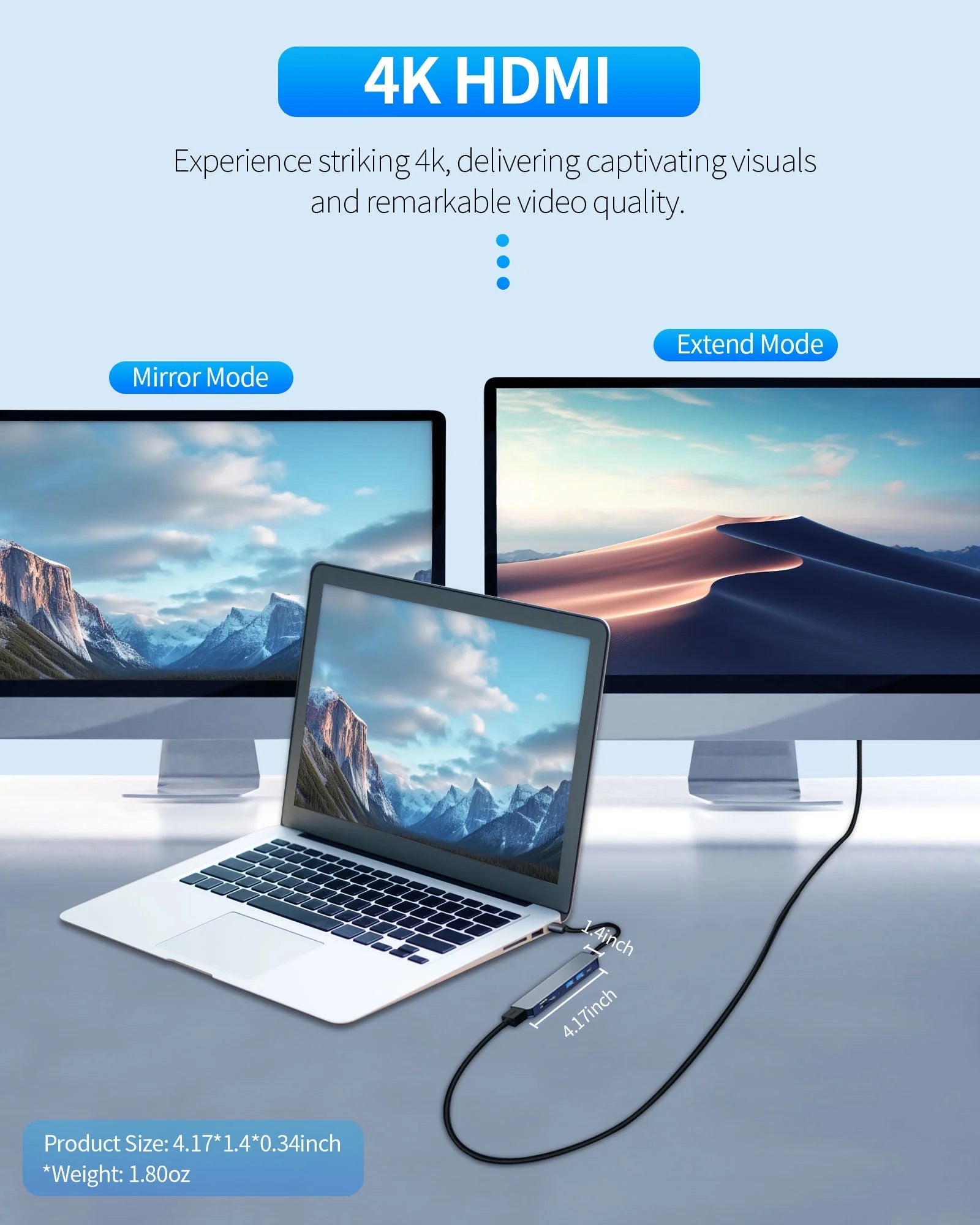 Zyerch 7 - in - 1 USB - C Hub with 4K HDMI | Multiport Adapter with 100W PD Charging, USB 3.0 & SD/TF Card Reader, a high - quality from 1Nook