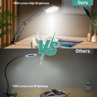10X Magnifying Glass with Light and Stand | Stepless Dimmable 2 - in - 1 Desk & Clamp Lamp for Reading & Close Work, a high - quality from 1Nook