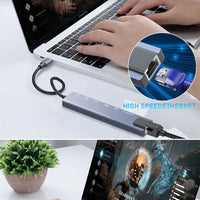 8 - in - 1 USB C Hub with Ethernet & 4K HDMI | Multiport Adapter Dongle with 100W PD, USB 3.0, and SD/TF Card Reader, a high - quality from 1Nook