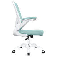 COOLHUT Ergonomic Office Chair with Lumbar Support | Breathable Mesh Desk Chair with Flip - Up Arms (Light Blue), a high - quality from 1Nook