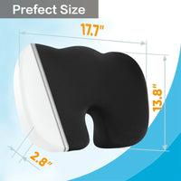 Cooling Gel Memory Foam Seat Cushion | U - Shaped Ergonomic Pillow for Office Chair & Car Tailbone Pain Relief, a high - quality from 1Nook
