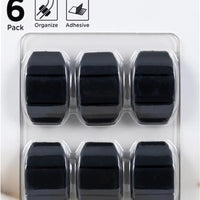 Cordinate Cable Management Dots (6 - Pack) | Dual - Slot Adhesive Cord Holders for Desktop & Nightstand Wire Organization, a high - quality from 1Nook