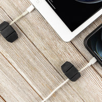 Cordinate Cable Management Dots (6 - Pack) | Dual - Slot Adhesive Cord Holders for Desktop & Nightstand Wire Organization, a high - quality from 1Nook