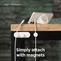 elago Magnetic Cable Management Buttons (Black) | 3 - Pack Cord Holder with Adhesive Metal Bar for Desk Organization, a high - quality from 1Nook
