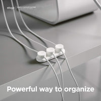 elago Magnetic Cable Management Buttons (Black) | 3 - Pack Cord Holder with Adhesive Metal Bar for Desk Organization, a high - quality from 1Nook