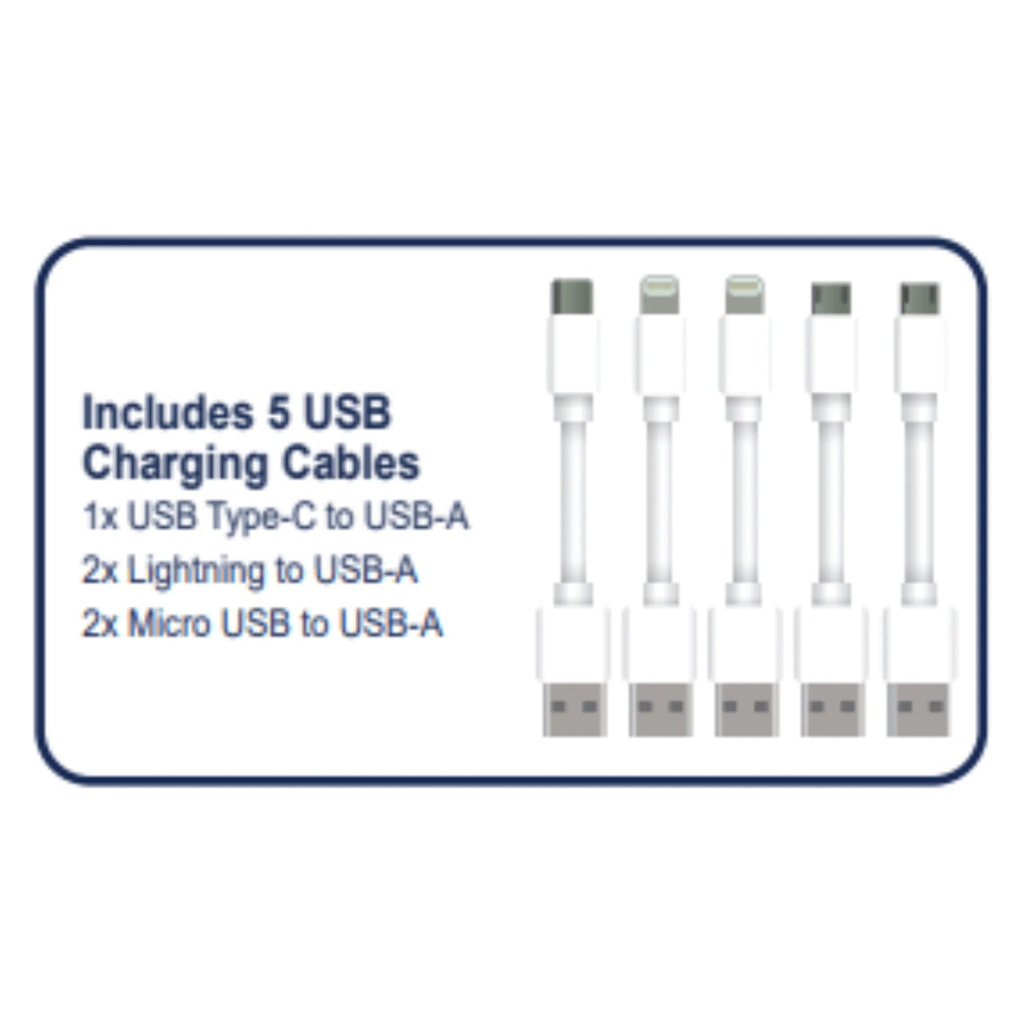 Emerson 5 - Port USB Charging Station with LED Charging Indicator Light, a high - quality from 1Nook