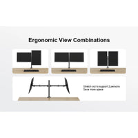 ErgoAV Motion Desk Stand for Dual Monitors 13" to 27" up to 17Lbs, a high - quality from 1Nook