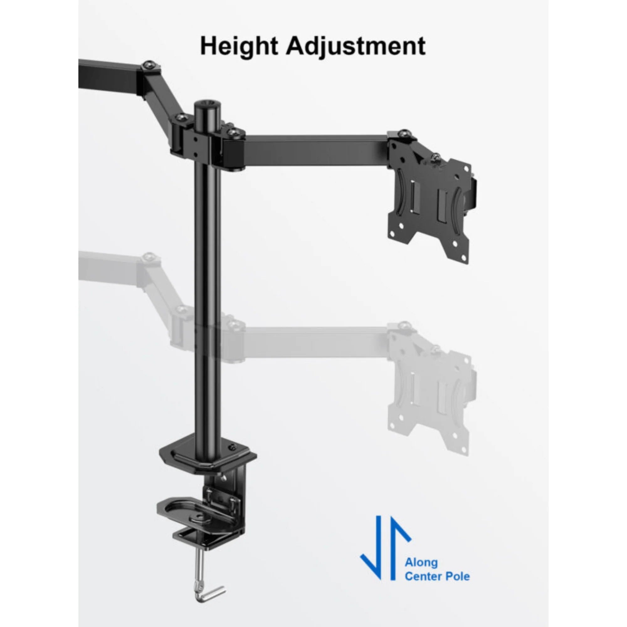 ErgoAV Motion Desk Stand for Dual Monitors 13" to 27" up to 17Lbs, a high - quality from 1Nook