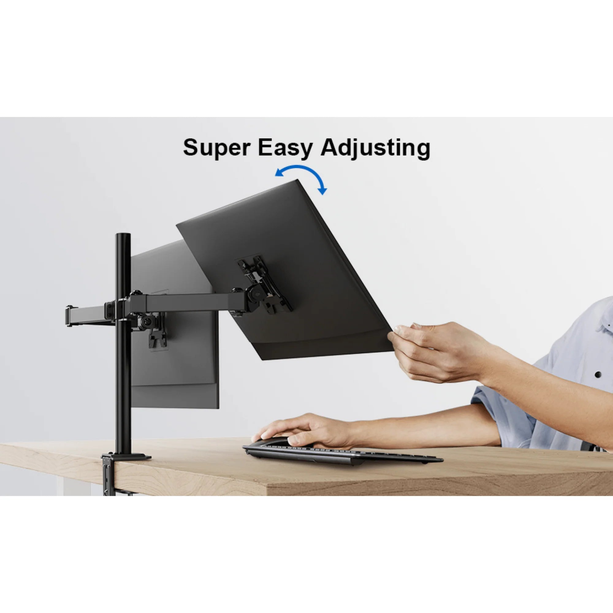 ErgoAV Motion Desk Stand for Dual Monitors 13" to 27" up to 17Lbs, a high - quality from 1Nook