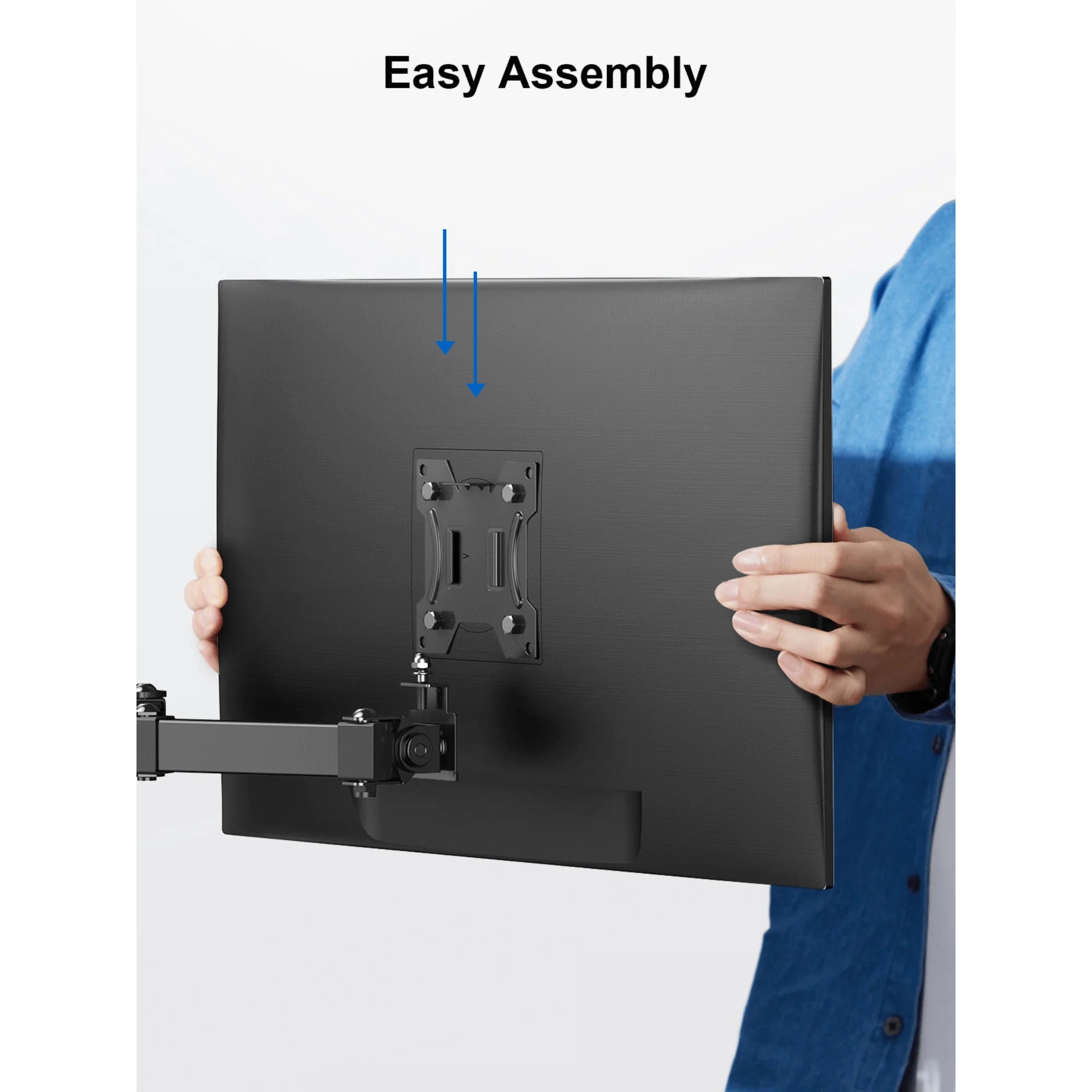 ErgoAV Motion Desk Stand for Dual Monitors 13" to 27" up to 17Lbs, a high - quality from 1Nook