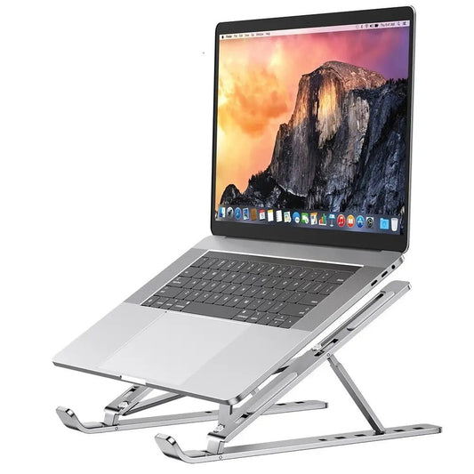 Foldable Aluminum Laptop Stand | Portable & Ergonomic Notebook Riser for Desk, compatible with MacBook Air/Pro, a high - quality from 1Nook