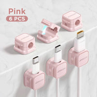 JOYROOM Magnetic Cable Clips (6 - Pack) | Adhesive Cord Holder for Under Desk Cable Management & Wire Organization, a high - quality from 1Nook