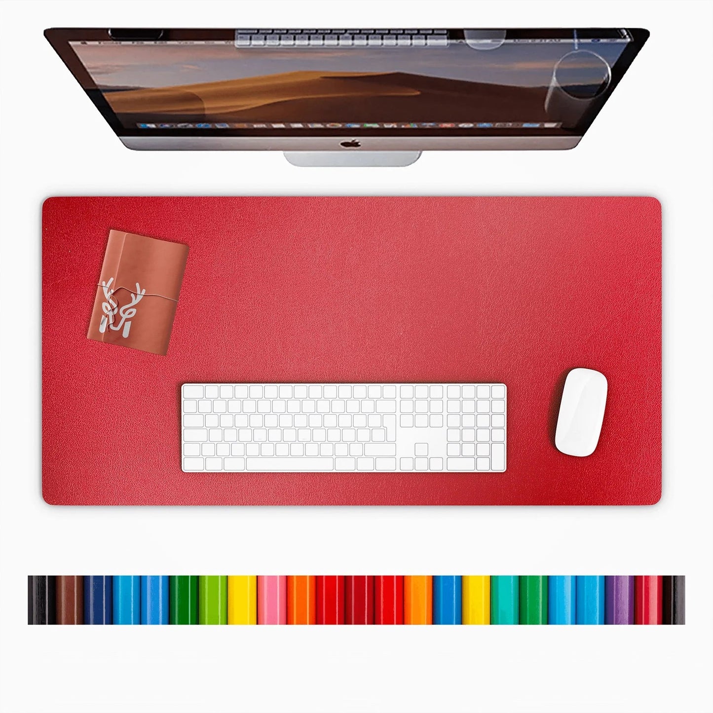 Lindos - Vegan Leather Waterproof Large Desk Mat, a high - quality from 1Nook