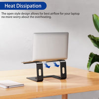 LS03 Ergonomic Aluminum Laptop Stand (Black) 10 - 15.6", a high - quality from 1Nook