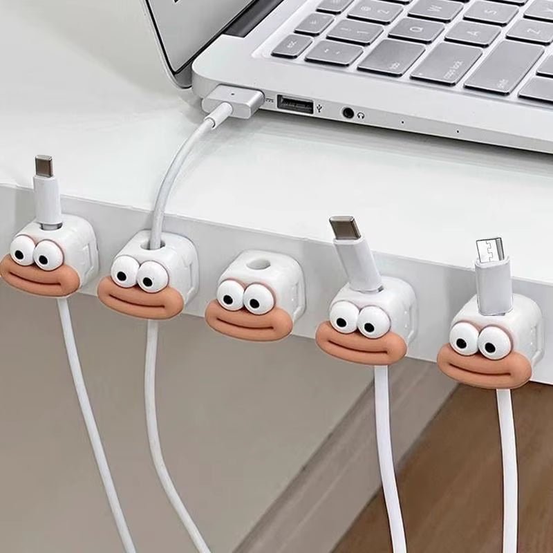 Magnetic Cable Clips (6 - Pack) | Adhesive Cord Holder for Desk, Car & Nightstand Wire Management, a high - quality from 1Nook