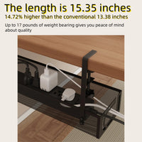 No - Drill Under Desk Cable Management Tray | Clamp - On Cord Organizer & Raceway for Office and Standing Desks, a high - quality from 1Nook