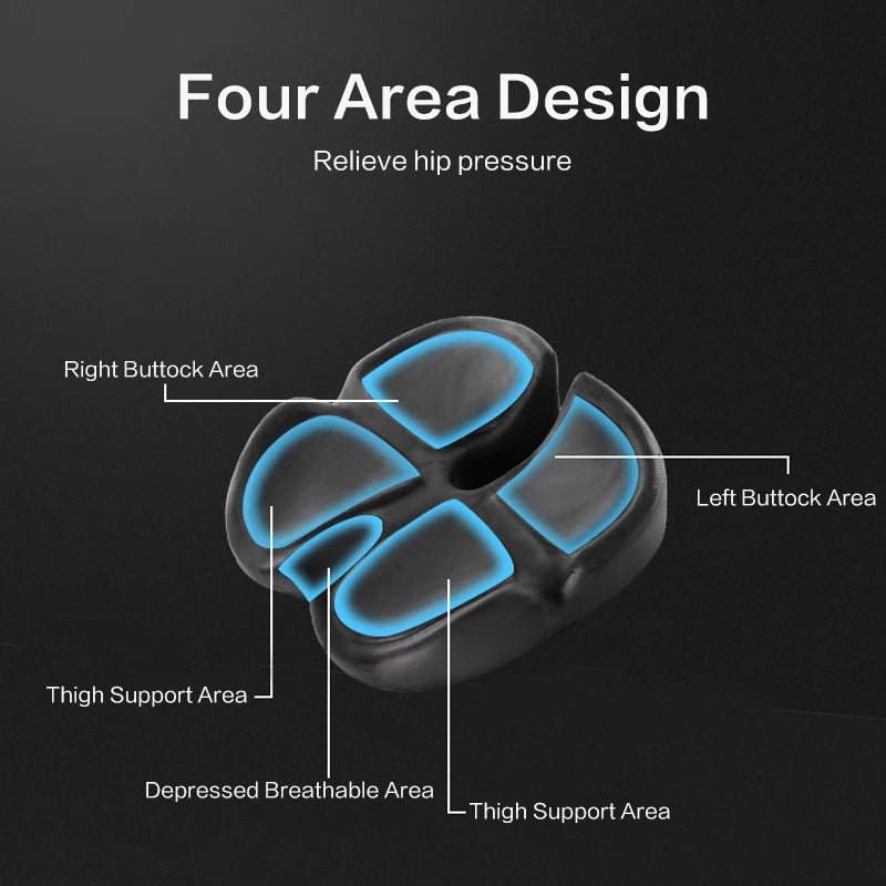 Orthopedic Memory Foam Seat Cushion | Prostate, Tailbone & Sciatica Pain Relief for Office Chair & Car Seat, a high - quality from 1Nook
