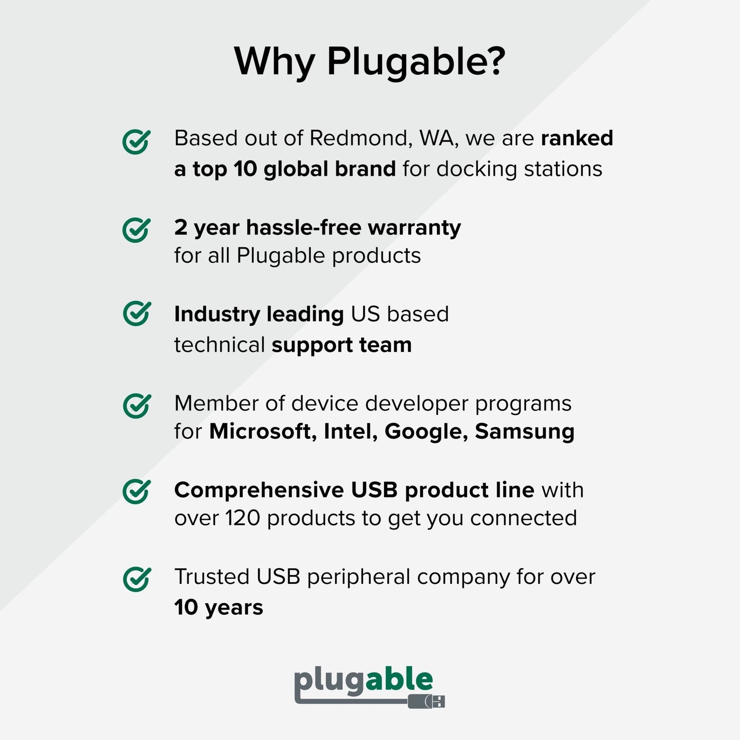 Plugable UD - 3900 Universal Laptop Docking Station | Dual Monitor Adapter for Windows, Mac & ChromeOS, a high - quality from 1Nook
