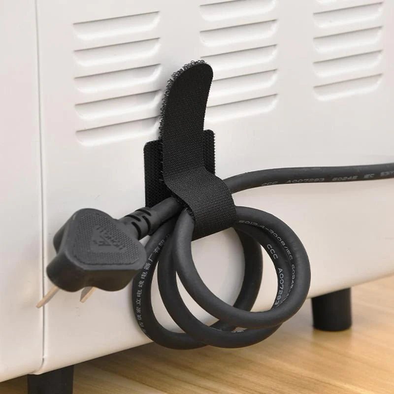 Reusable Adhesive Cable Ties | Desk Wire Management (10 - Pack), a high - quality from 1Nook