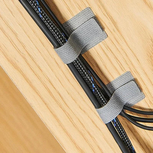 Reusable Adhesive Cable Ties | Desk Wire Management (10 - Pack), a high - quality from 1Nook