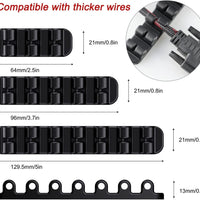 Silicone Cable Holder Clips (3 - Pack) | Self - Adhesive Desktop Cord Organizer for USB Charging Cable & Power Cord Management, a high - quality from 1Nook