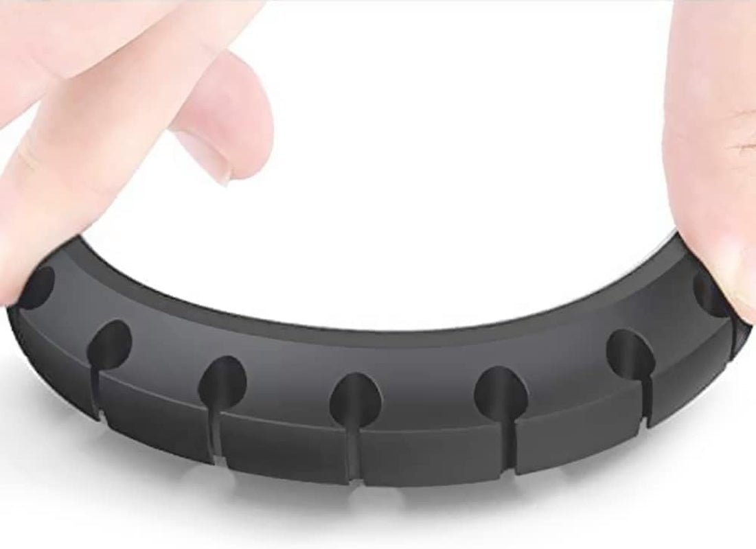 Silicone Cable Holder Clips (3 - Pack) | Self - Adhesive Desktop Cord Organizer for USB Charging & Power Cords, a high - quality from 1Nook
