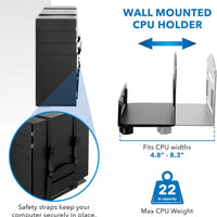 Wall - Mounted Floating Desk & Dual Monitor Workstation, Height Adjustable Full Motion Arms, Fits Two 32 Inch Computer Screens, a high - quality from 1Nook