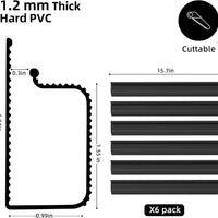YECAYE 94 - inch J Channel Cable Raceway Kit | Self - Adhesive Under Desk Cord Hider for Office Wire Management (6 - Pack), a high - quality from 1Nook